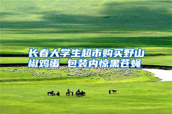 長春大學生超市購買野山椒雞蛋 包裝內(nèi)驚黑蒼蠅