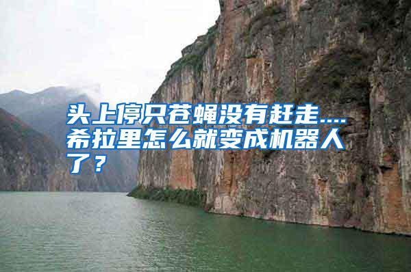 頭上停只蒼蠅沒有趕走....希拉里怎么就變成機器人了？