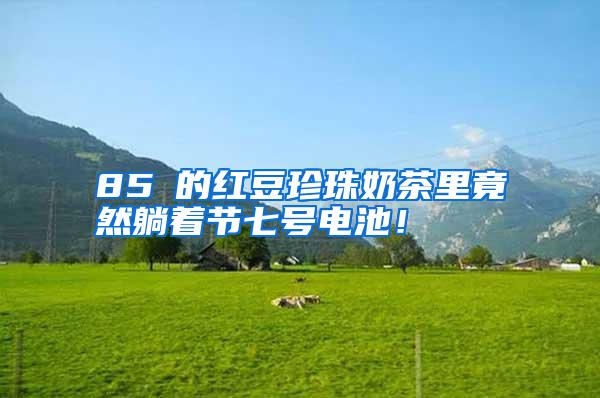 85℃的紅豆珍珠奶茶里竟然躺著節七號電池！