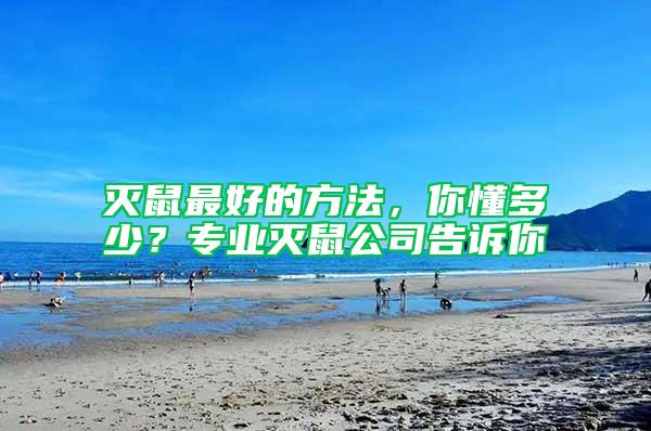 滅鼠最好的方法，你懂多少？專(zhuān)業(yè)滅鼠公司告訴你