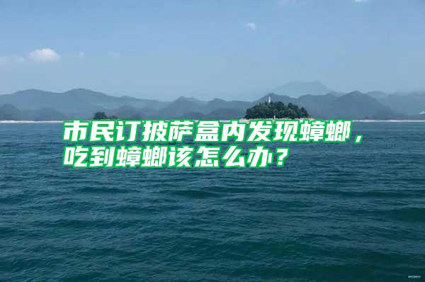 市民訂披薩盒內(nèi)發(fā)現(xiàn)蟑螂，吃到蟑螂該怎么辦？