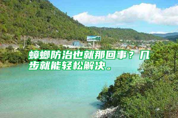 蟑螂防治也就那回事？幾步就能輕松解決。