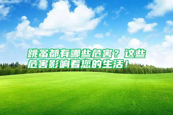 跳蚤都有哪些危害？這些危害影響著您的生活！