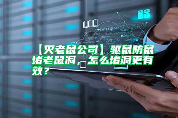 【滅老鼠公司】驅(qū)鼠防鼠堵老鼠洞，怎么堵洞更有效？