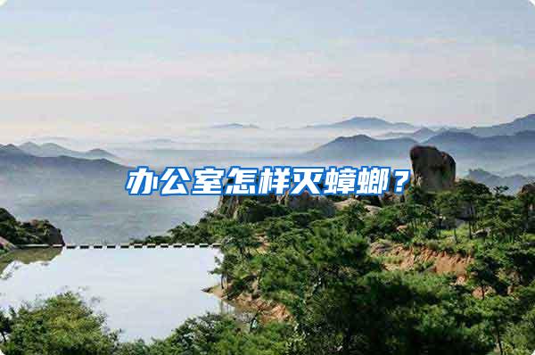 辦公室怎樣滅蟑螂？