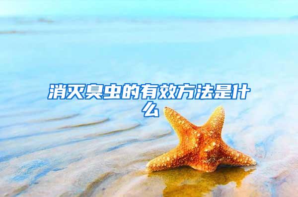 消滅臭蟲(chóng)的有效方法是什么
