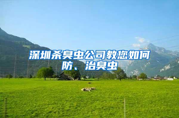 深圳殺臭蟲(chóng)公司教您如何防、治臭蟲(chóng)