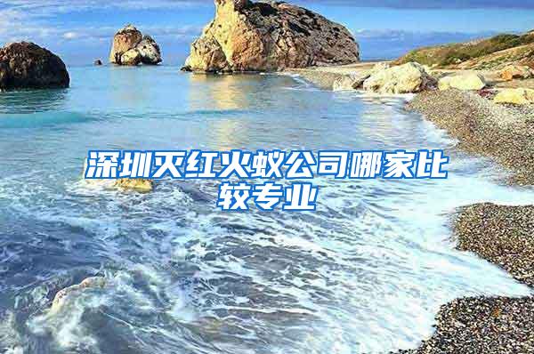 深圳滅紅火蟻公司哪家比較專業
