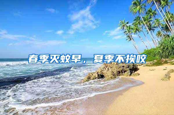 春季滅蚊早，夏季不挨咬