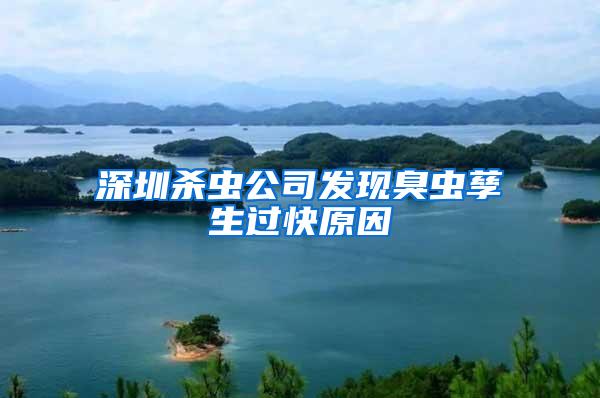 深圳殺蟲(chóng)公司發(fā)現(xiàn)臭蟲(chóng)孳生過(guò)快原因