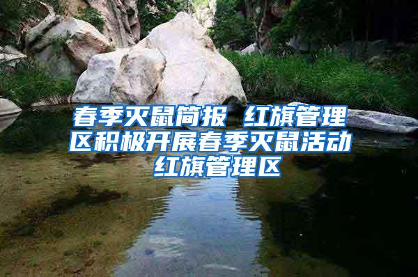 春季滅鼠簡(jiǎn)報(bào) 紅旗管理區(qū)積極開(kāi)展春季滅鼠活動(dòng) 紅旗管理區(qū)
