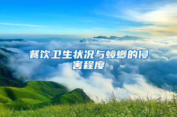餐飲衛(wèi)生狀況與蟑螂的侵害程度